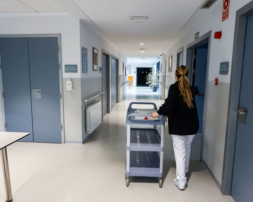 Pasillos de la Fundación Asilo de Torrelavega